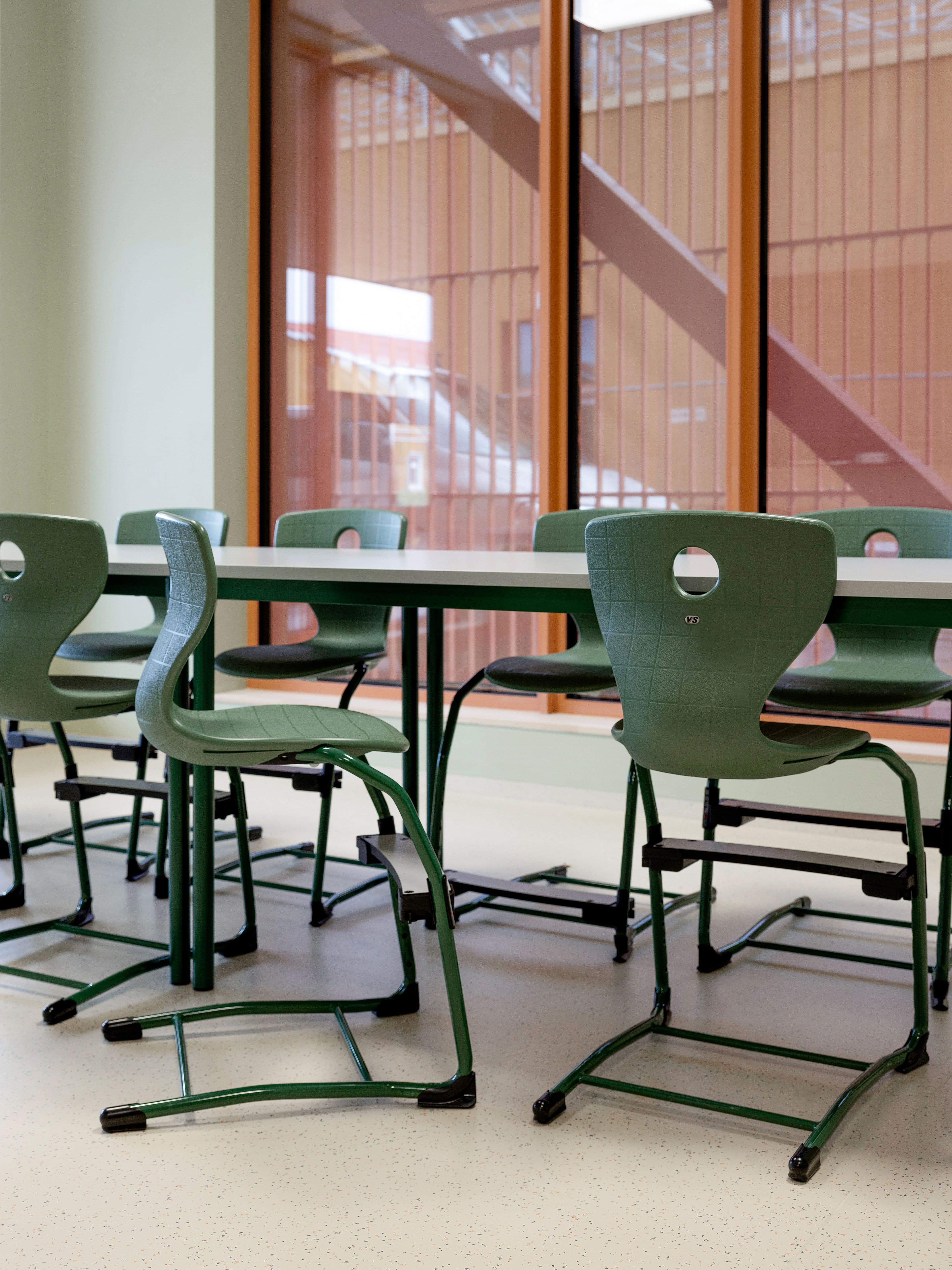 Image from a classroom at Klokkerjordet School in Sande.