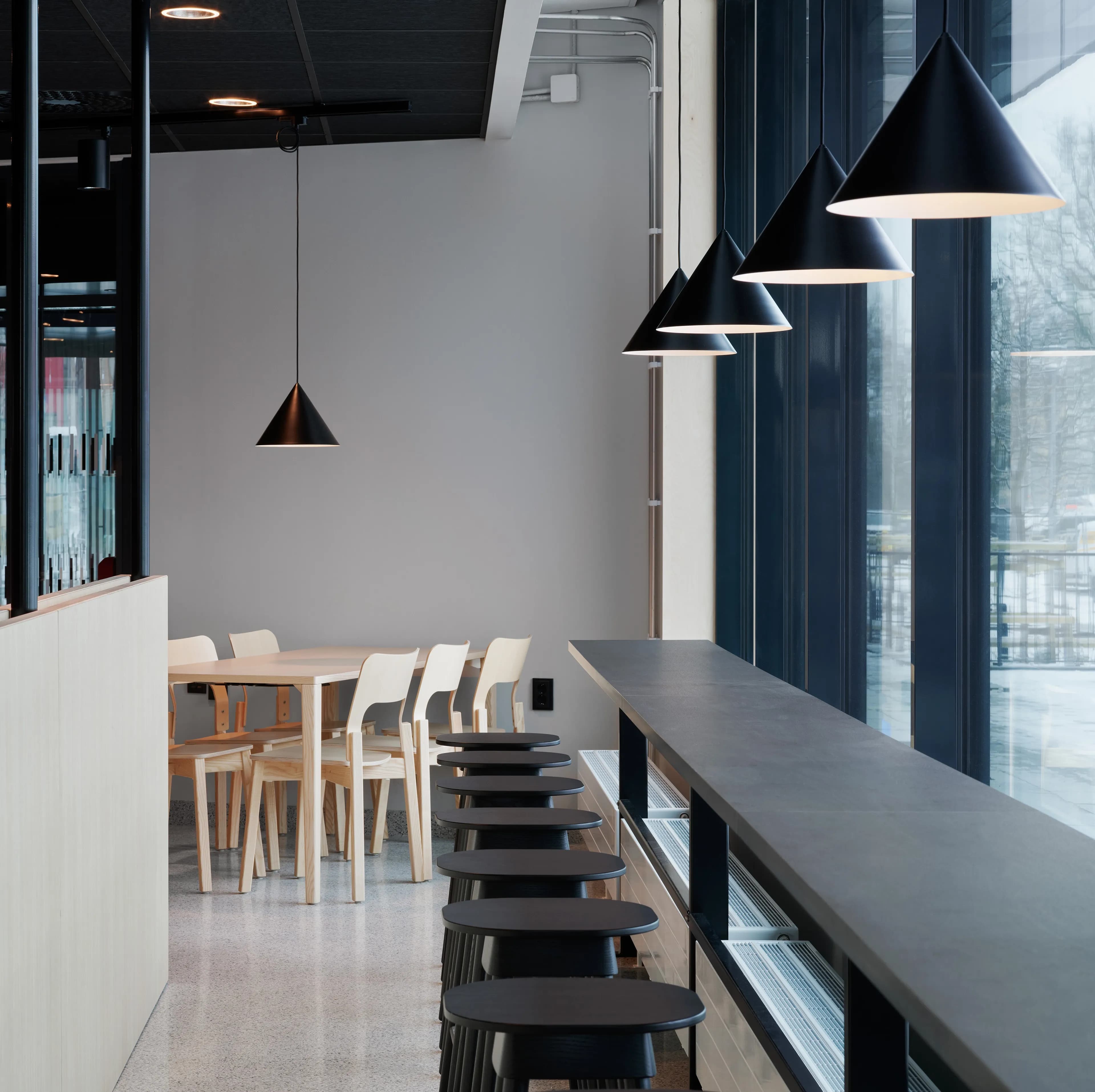 Image of the canteen at Lundby School in Gothenburg.