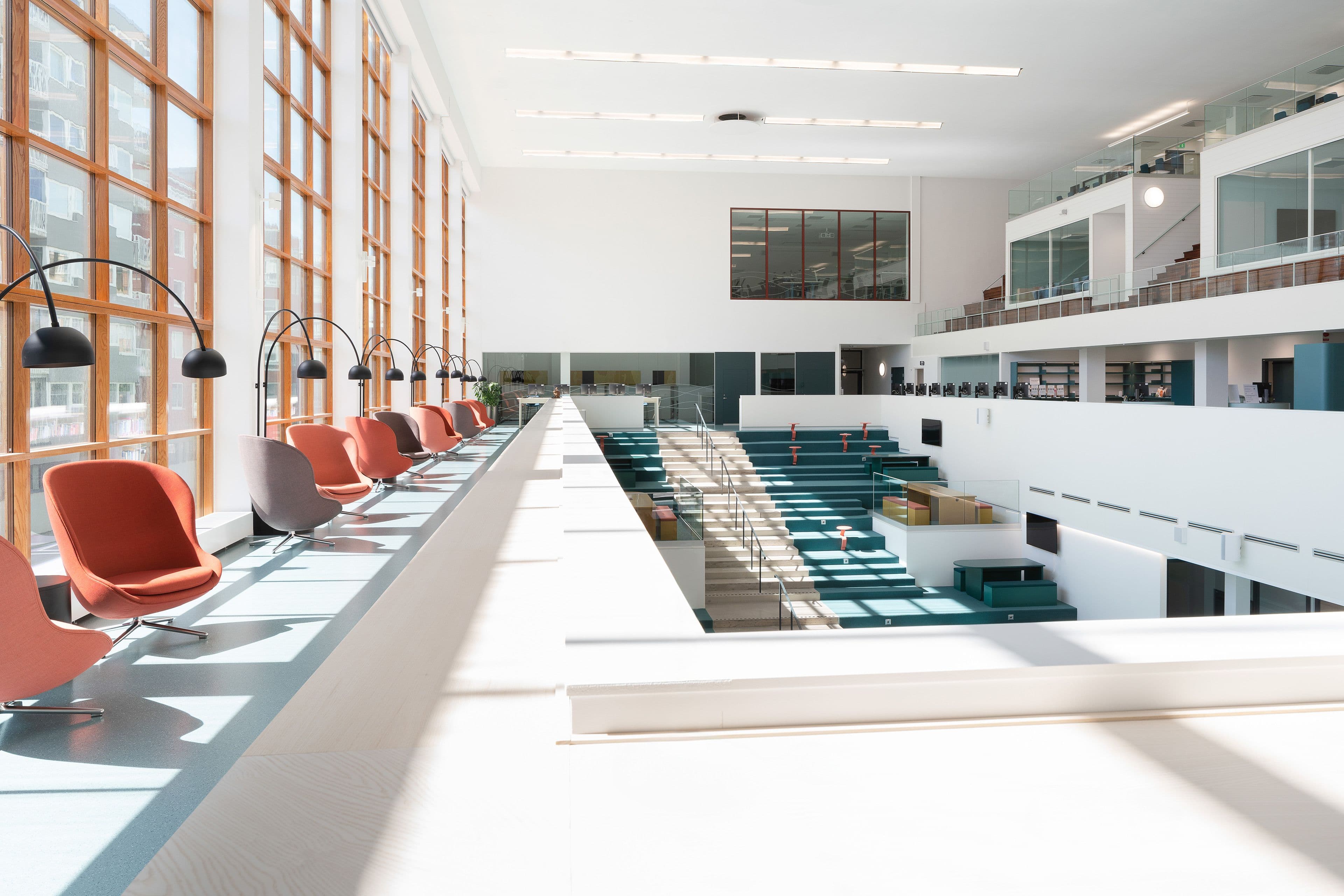 Image from the library at Campus Eskilstuna at Mälardalen University.