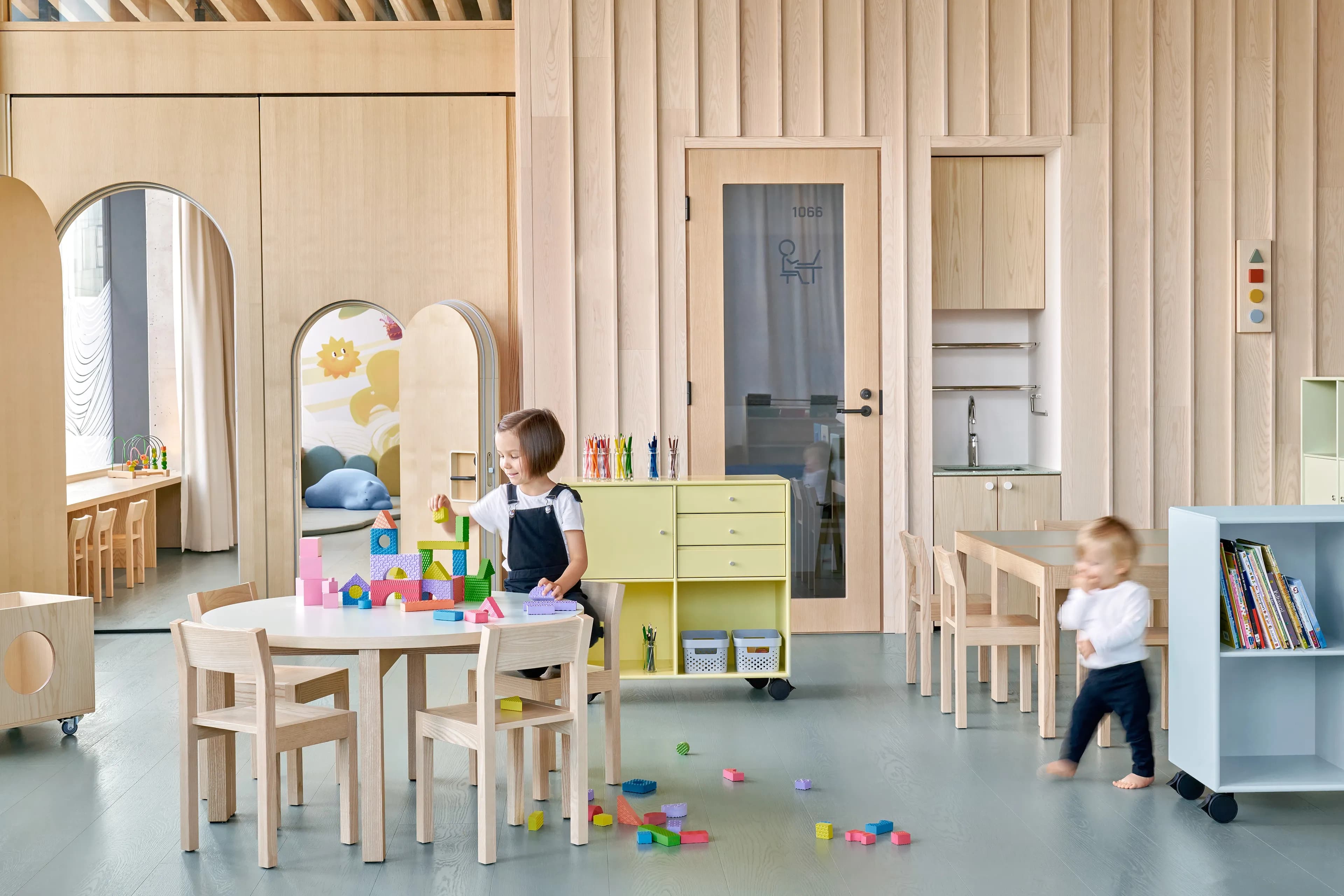 Image of the interior of New Nordic School by the Sea in Helsinki.