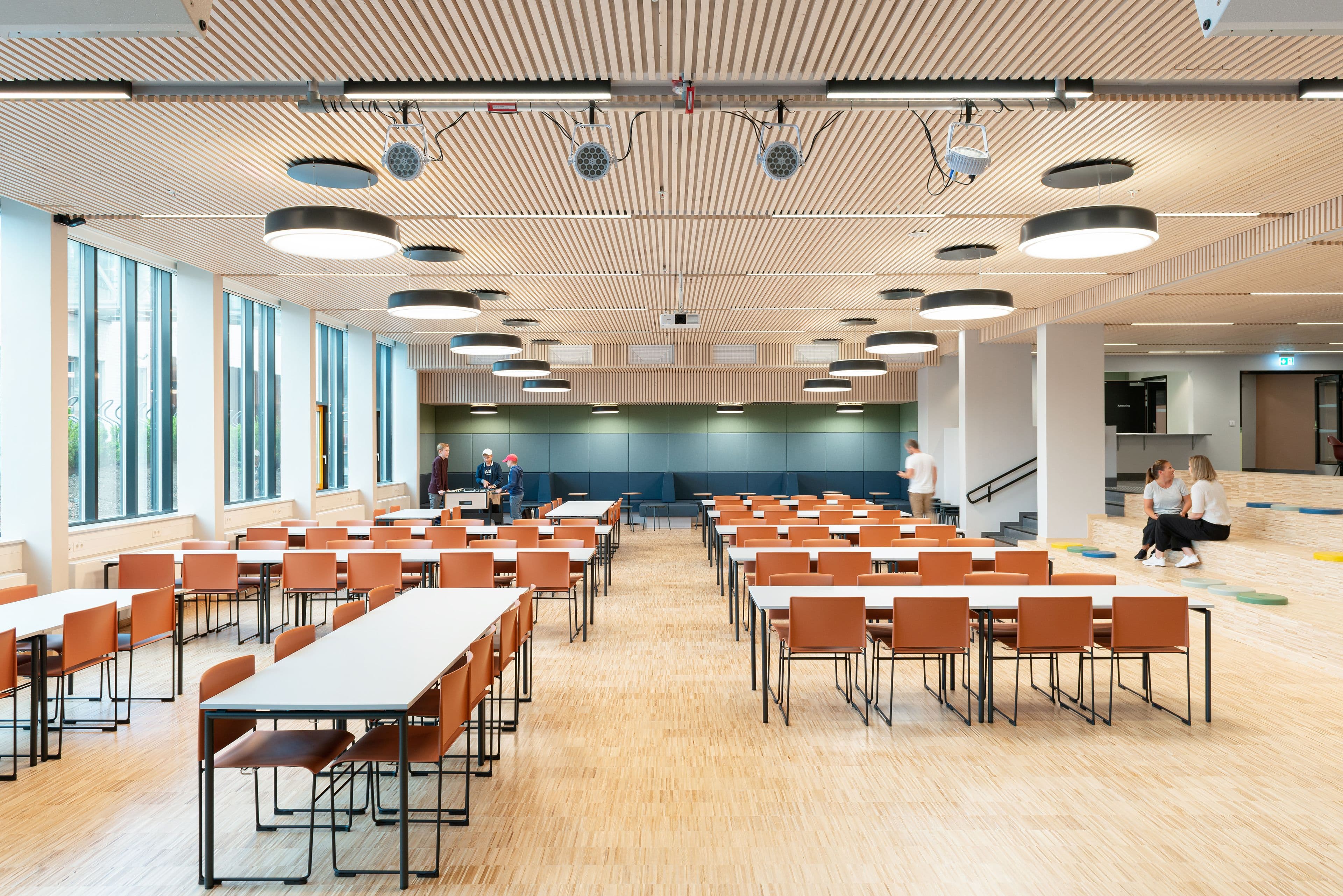 Image from the assembly hall at Nordseter School in Bergen.