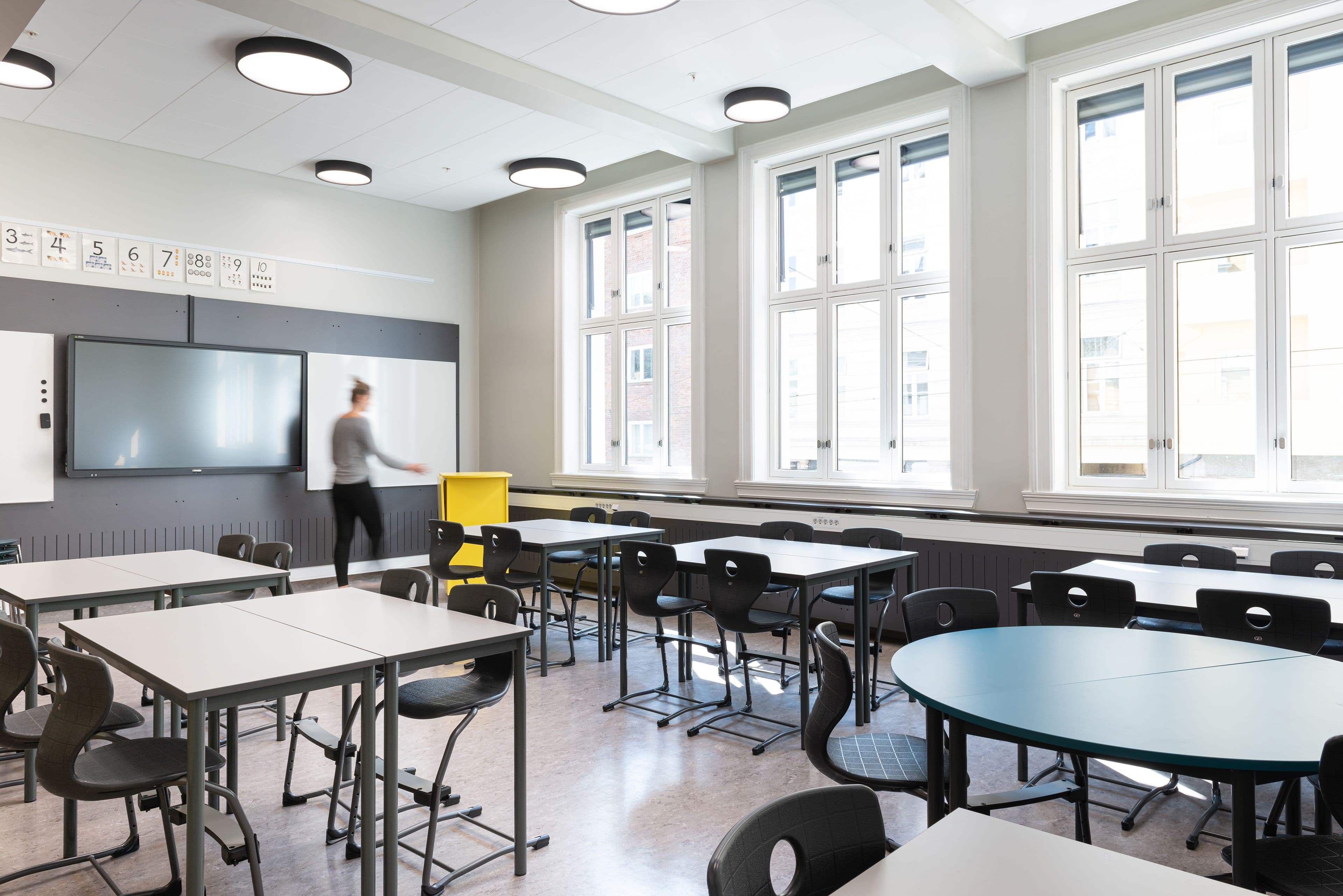 Image from a classroom at Uranienborg school in Oslo.